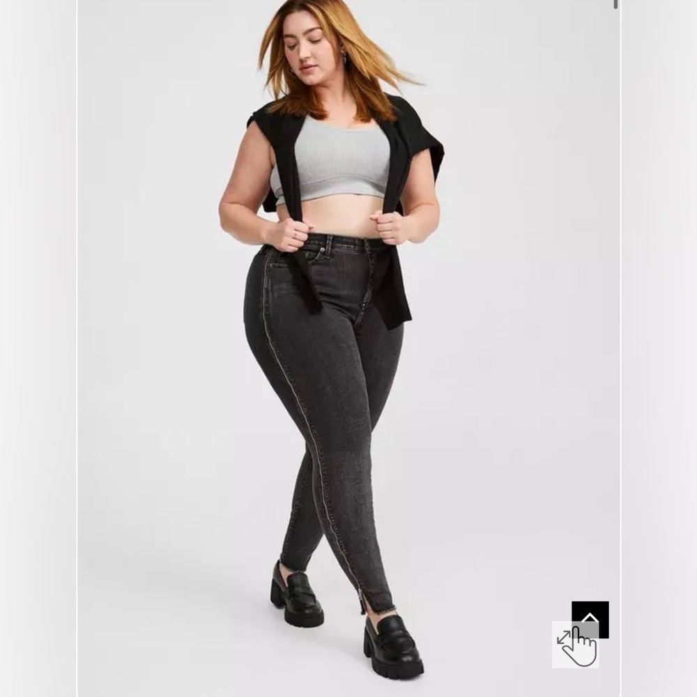 Torrid Sky High Skinny Jeans with Zipper detail